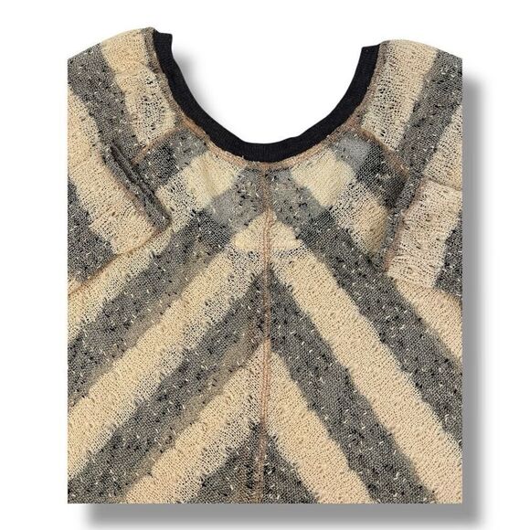 We The Free Striped Sheer Lightweight Top Size Large - Picture 3 of 5